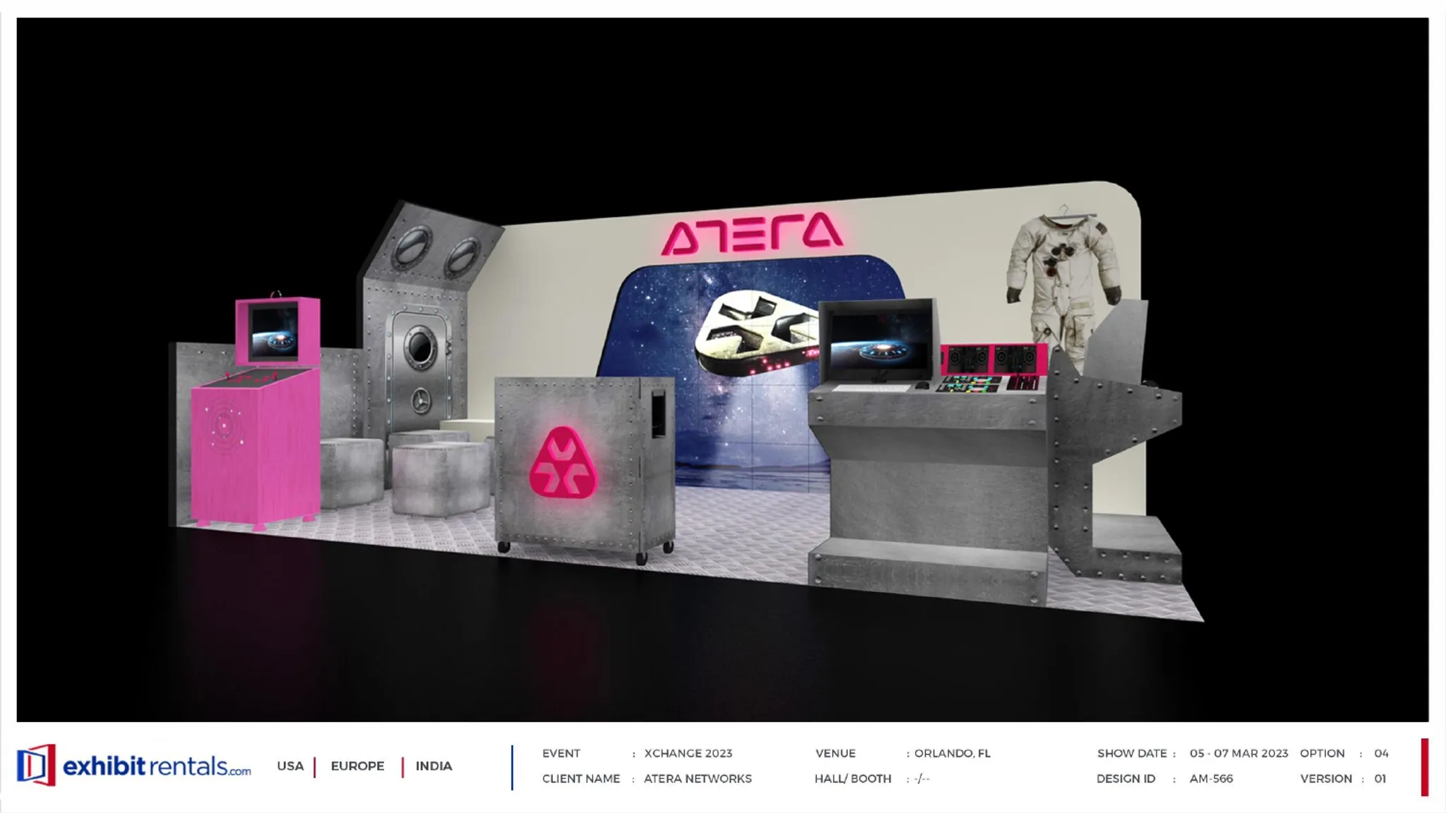 10x20 Inline booth design by Exhibit-Rentals